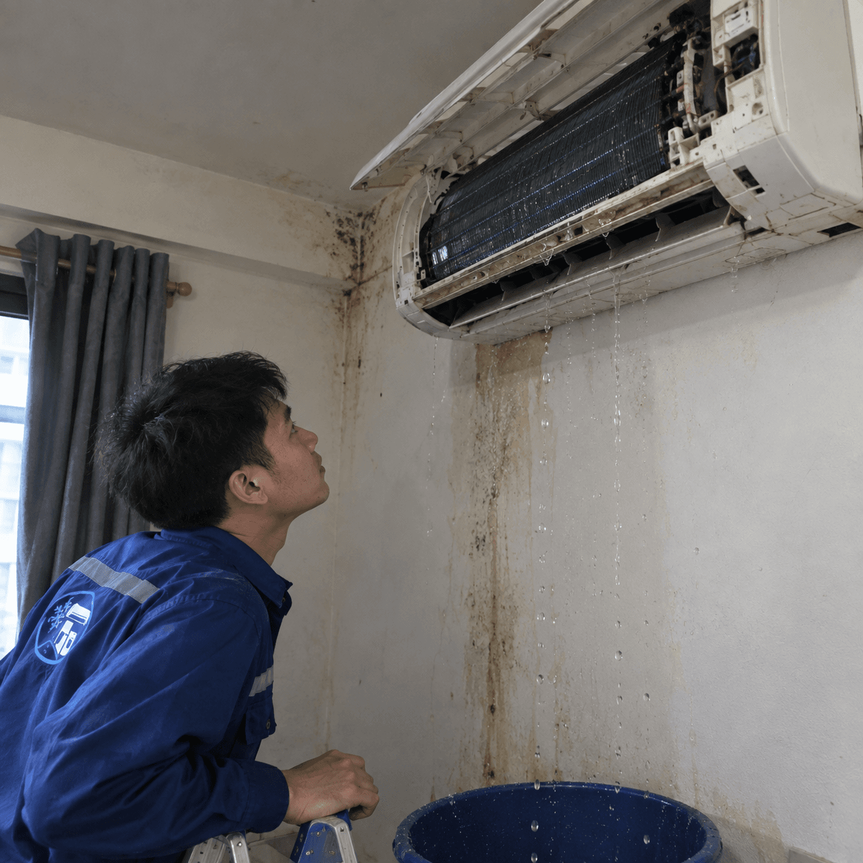 Máy lạnh chảy nước dàn lạnh