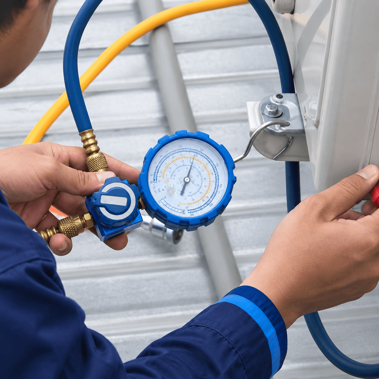 Xử lý xì gas & nạp gas máy lạnh (mono)
