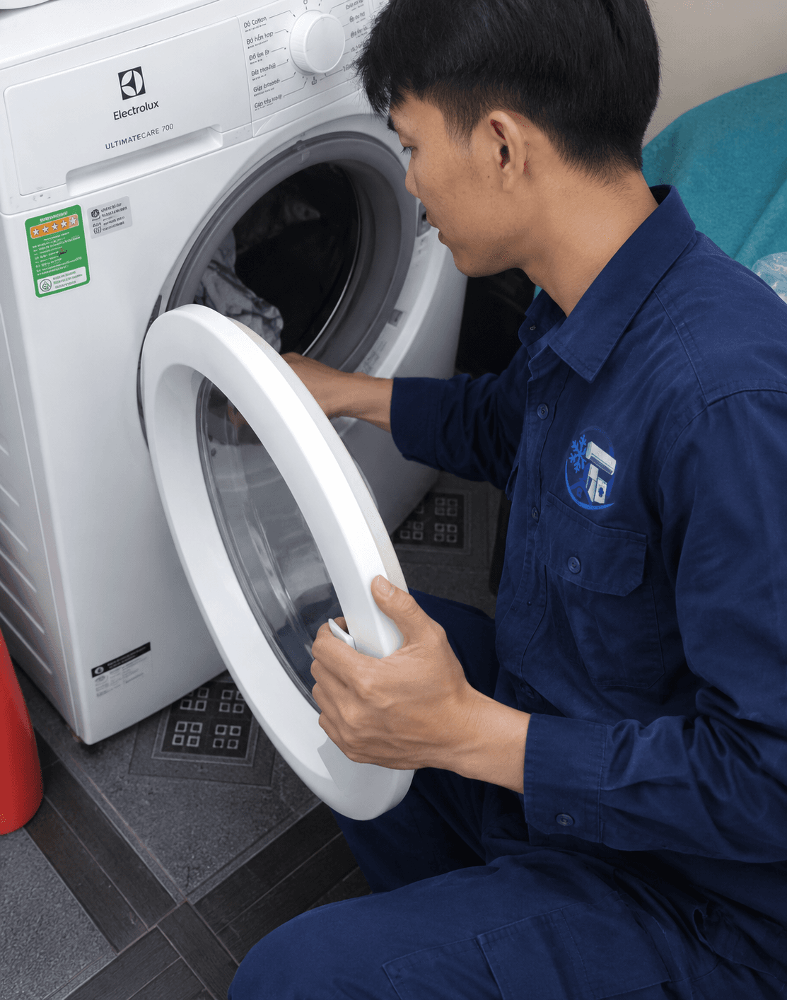 Máy giặt không vắt, không xả nước